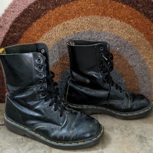 Black Leather Doc Martens, Women's Sz 8, Used